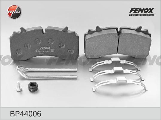 Fenox BP44006 - Тормозные колодки, дисковые, комплект autosila-amz.com
