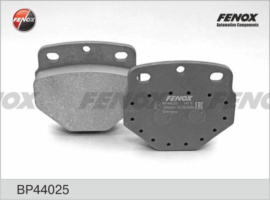 Fenox BP44025 - Тормозные колодки, дисковые, комплект autosila-amz.com