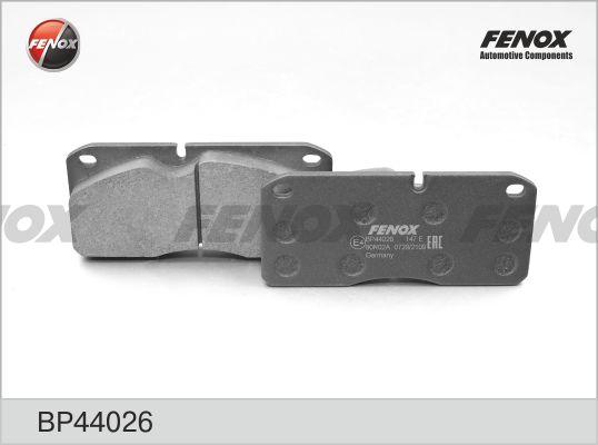 Fenox BP44026 - Тормозные колодки, дисковые, комплект autosila-amz.com