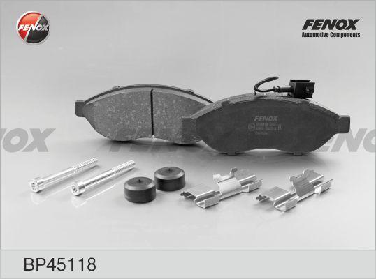 Fenox BP45118 - Тормозные колодки, дисковые, комплект autosila-amz.com