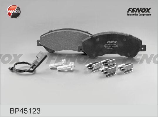 Fenox BP45123 - Тормозные колодки, дисковые, комплект autosila-amz.com