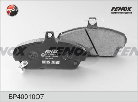 Fenox BP40010O7 - Тормозные колодки, дисковые, комплект autosila-amz.com