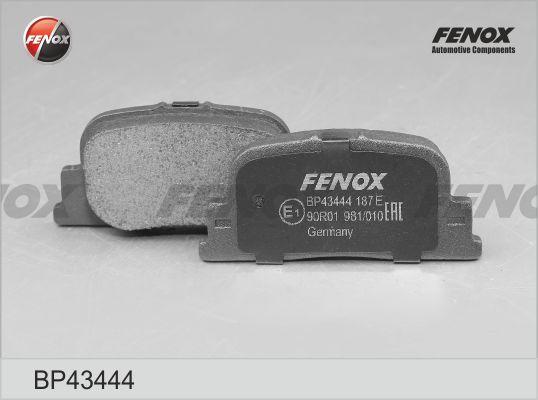 Fenox BP43444 - Тормозные колодки, дисковые, комплект autosila-amz.com
