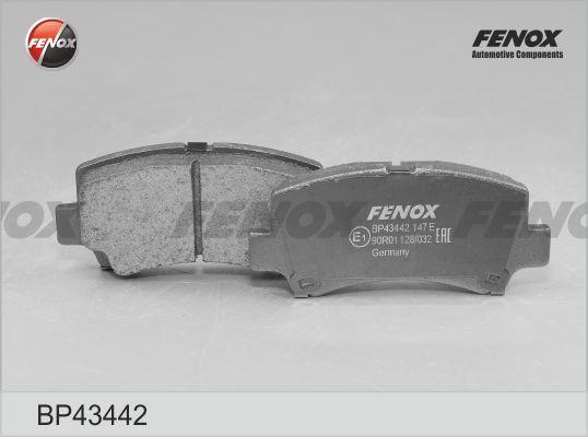 Fenox BP43442 - Тормозные колодки, дисковые, комплект autosila-amz.com