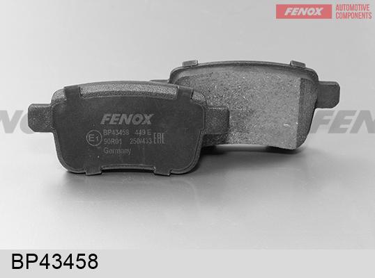Fenox BP43458 - Тормозные колодки, дисковые, комплект autosila-amz.com