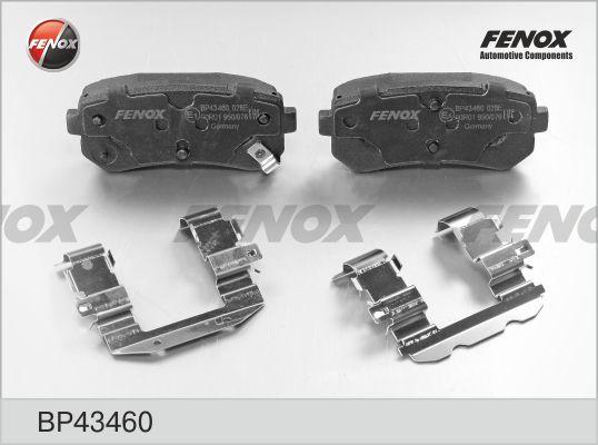 Fenox BP43460 - Тормозные колодки, дисковые, комплект autosila-amz.com