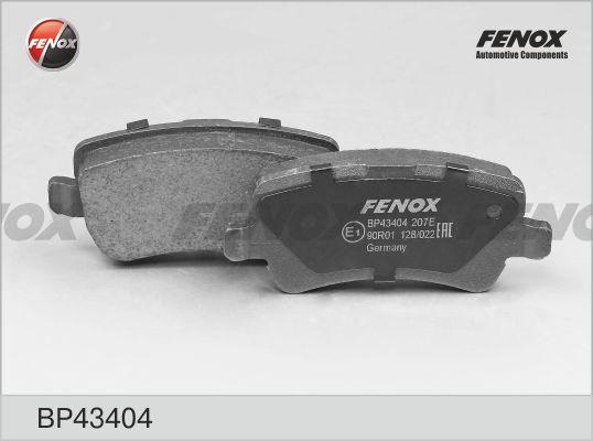 Fenox BP43404 - Тормозные колодки, дисковые, комплект autosila-amz.com