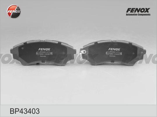Fenox BP43403 - Тормозные колодки, дисковые, комплект autosila-amz.com
