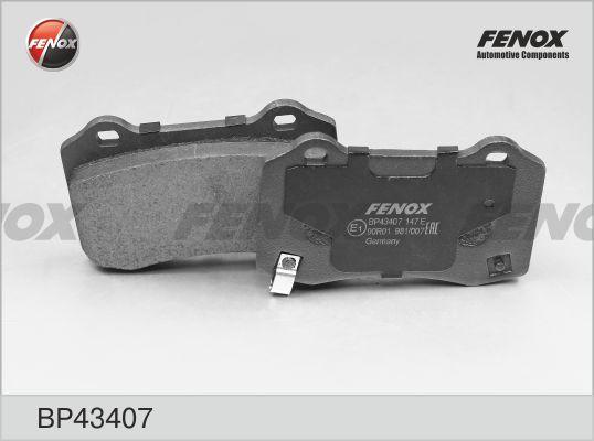 Fenox BP43407 - Тормозные колодки, дисковые, комплект autosila-amz.com