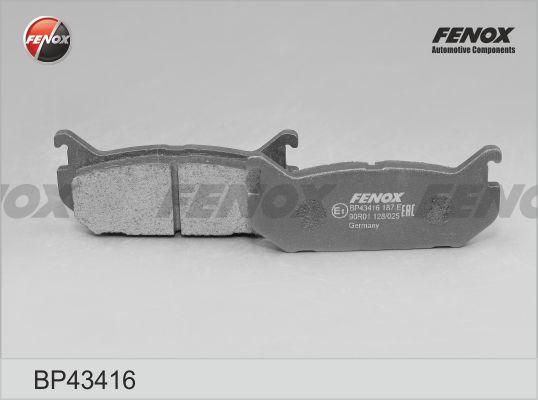 Fenox BP43416 - Тормозные колодки, дисковые, комплект autosila-amz.com