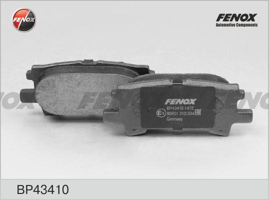 Fenox BP43410 - Тормозные колодки, дисковые, комплект autosila-amz.com