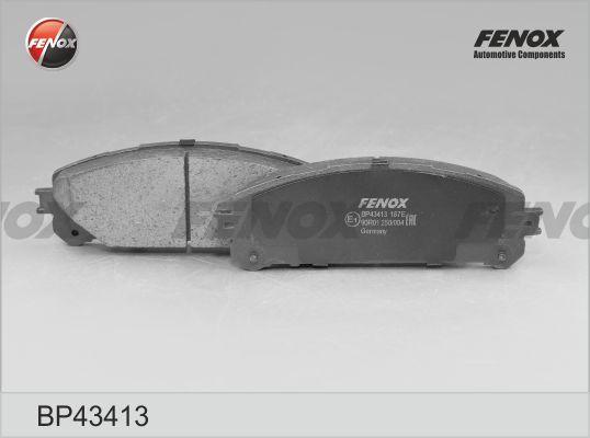 Fenox BP43413 - Тормозные колодки, дисковые, комплект autosila-amz.com