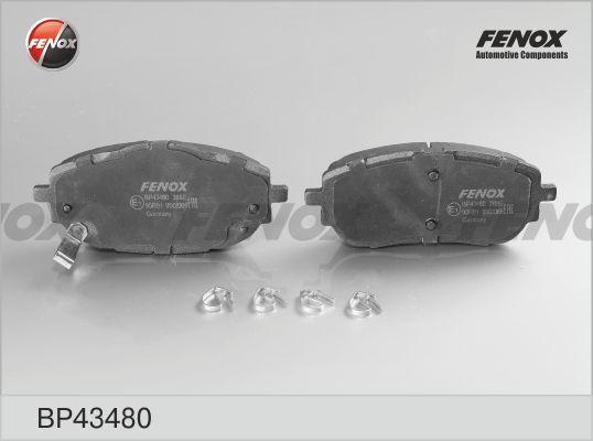 Fenox BP43480 - Тормозные колодки, дисковые, комплект autosila-amz.com