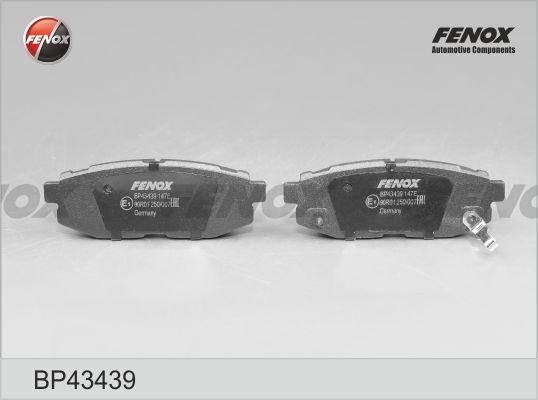 Fenox BP43439 - Тормозные колодки, дисковые, комплект autosila-amz.com