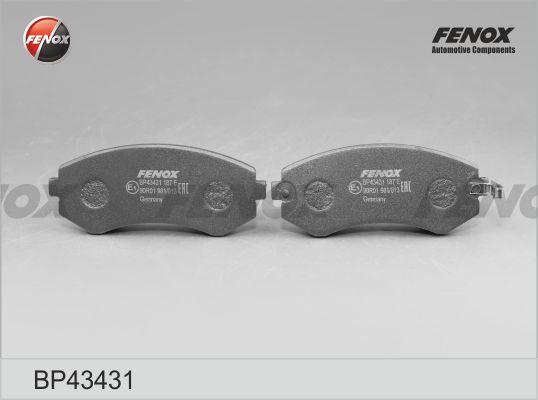 Fenox BP43431 - Тормозные колодки, дисковые, комплект autosila-amz.com