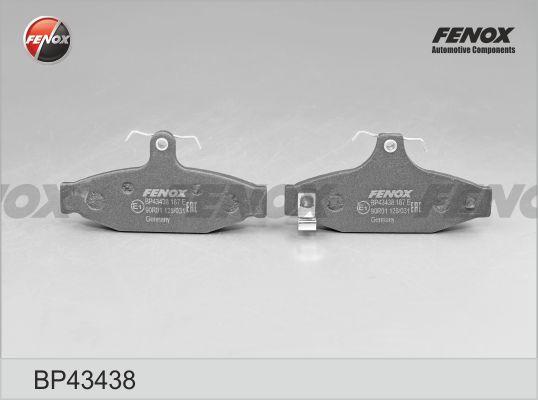 Fenox BP43438 - Тормозные колодки, дисковые, комплект autosila-amz.com
