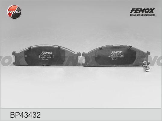 Fenox BP43432 - Тормозные колодки, дисковые, комплект autosila-amz.com