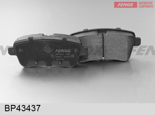 Fenox BP43437 - Тормозные колодки, дисковые, комплект autosila-amz.com