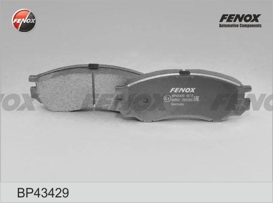 Fenox BP43429 - Тормозные колодки, дисковые, комплект autosila-amz.com