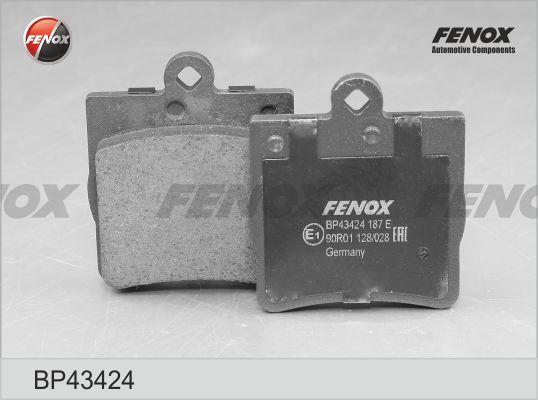 Fenox BP43424 - Тормозные колодки, дисковые, комплект autosila-amz.com