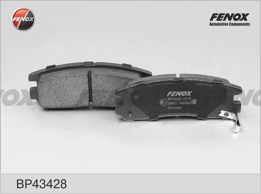 Fenox BP43428 - КОЛОДКИ ТОРМОЗНЫЕ ДИСКОВЫЕ Задние Mitsubishi Galant, Eclipse 1.8-2.5 92-00 autosila-amz.com