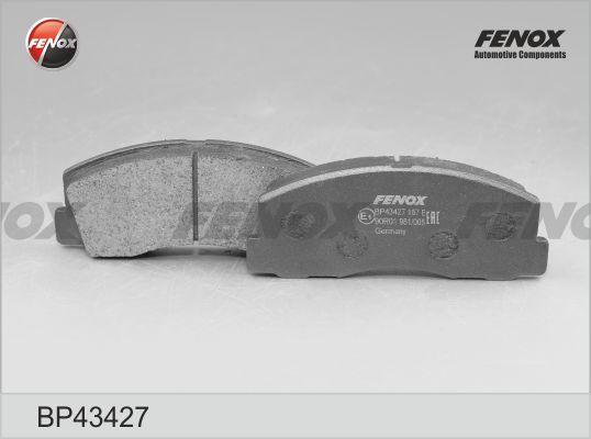 Fenox BP43427 - Тормозные колодки, дисковые, комплект autosila-amz.com