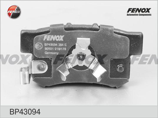 Fenox BP43094 - Тормозные колодки, дисковые, комплект autosila-amz.com