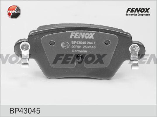 Fenox BP43045 - Тормозные колодки, дисковые, комплект autosila-amz.com