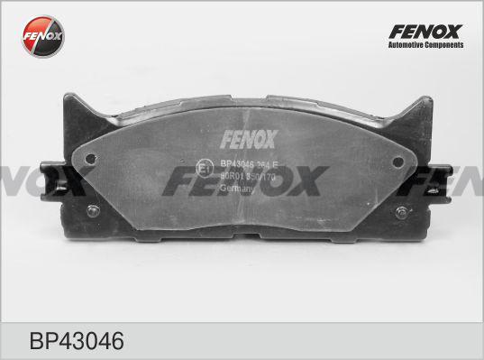 Fenox BP43046 - Тормозные колодки, дисковые, комплект autosila-amz.com