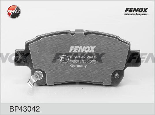 Fenox BP43042 - Тормозные колодки, дисковые, комплект autosila-amz.com