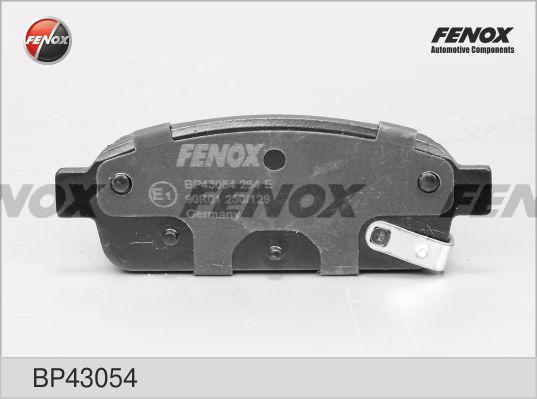 Fenox BP43054 - Тормозные колодки, дисковые, комплект autosila-amz.com