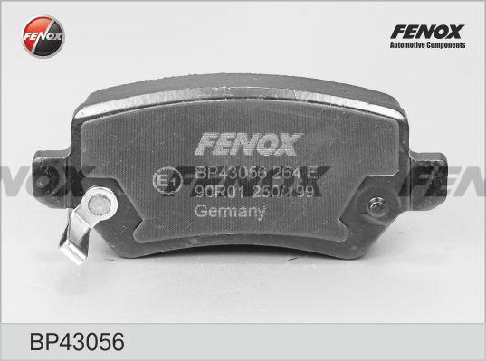 Fenox BP43056 - КОЛОДКИ ТОРМОЗНЫЕ ДИСКОВЫЕ Opel Astra F Classic 98-00, Astra G 98-05, Astra H 04- , Combo 01- , Cors autosila-amz.com