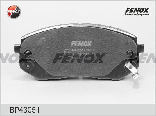 Fenox BP43051 - Тормозные колодки, дисковые, комплект autosila-amz.com