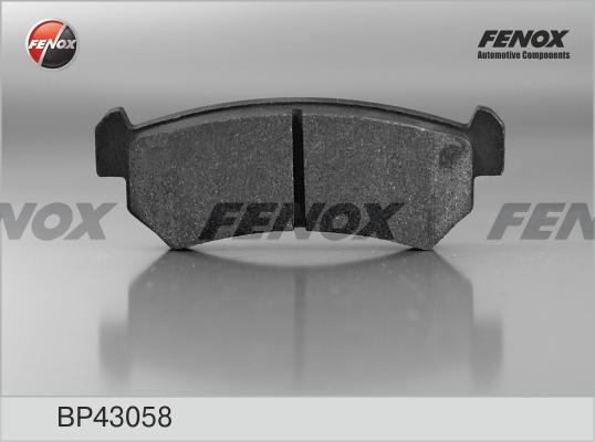 Fenox BP43058 - Тормозные колодки, дисковые, комплект autosila-amz.com