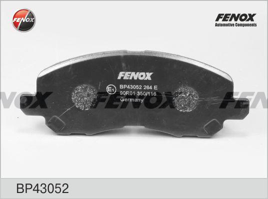 Fenox BP43052 - Тормозные колодки, дисковые, комплект autosila-amz.com