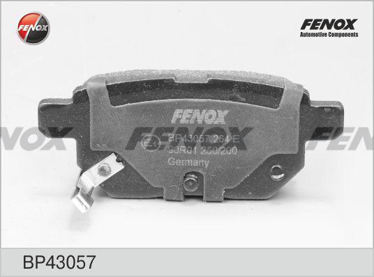 Fenox BP43057 - КОЛОДКИ ТОРМОЗНЫЕ ДИСКОВЫЕ Subaru Trezia 11- , Toyota Auris 09- ,IQ 09- , Prius 09 - , Urban 09- , V autosila-amz.com