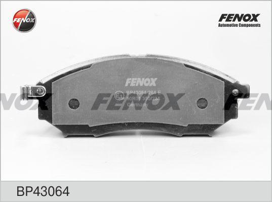 Fenox BP43064 - Тормозные колодки, дисковые, комплект autosila-amz.com