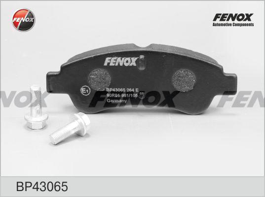 Fenox BP43065 - Тормозные колодки, дисковые, комплект autosila-amz.com