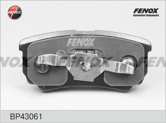 Fenox BP43061 - Тормозные колодки, дисковые, комплект autosila-amz.com