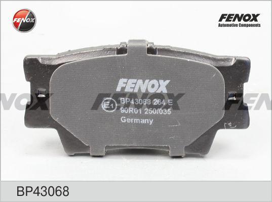 Fenox BP43068 - Тормозные колодки, дисковые, комплект autosila-amz.com