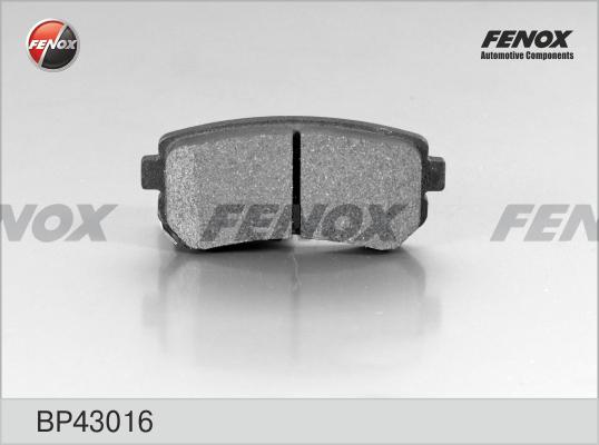 Fenox BP43016 - Тормозные колодки, дисковые, комплект autosila-amz.com