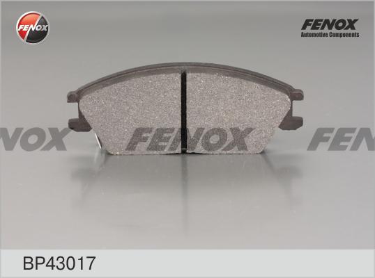 Fenox BP43017 - Тормозные колодки, дисковые, комплект autosila-amz.com