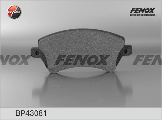 Fenox BP43081 - Тормозные колодки, дисковые, комплект autosila-amz.com