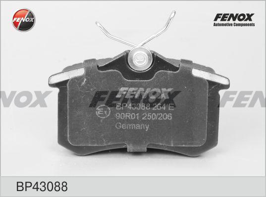 Fenox BP43088 - Тормозные колодки, дисковые, комплект autosila-amz.com