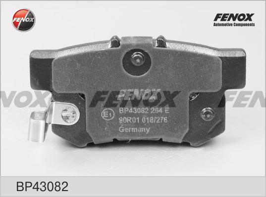 Fenox BP43082 - Тормозные колодки, дисковые, комплект autosila-amz.com