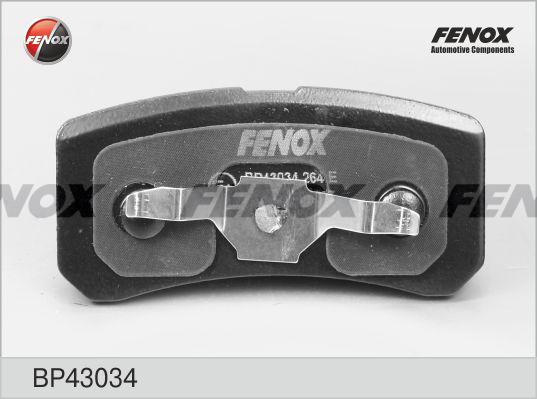 Fenox BP43034 - Тормозные колодки, дисковые, комплект autosila-amz.com