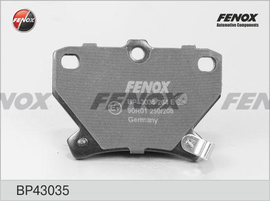 Fenox BP43035 - Тормозные колодки, дисковые, комплект autosila-amz.com