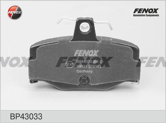 Fenox BP43033 - Тормозные колодки, дисковые, комплект autosila-amz.com