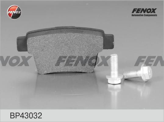 Fenox BP43032 - Тормозные колодки, дисковые, комплект autosila-amz.com