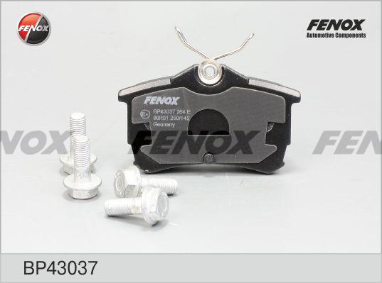 Fenox BP43037 - Тормозные колодки, дисковые, комплект autosila-amz.com